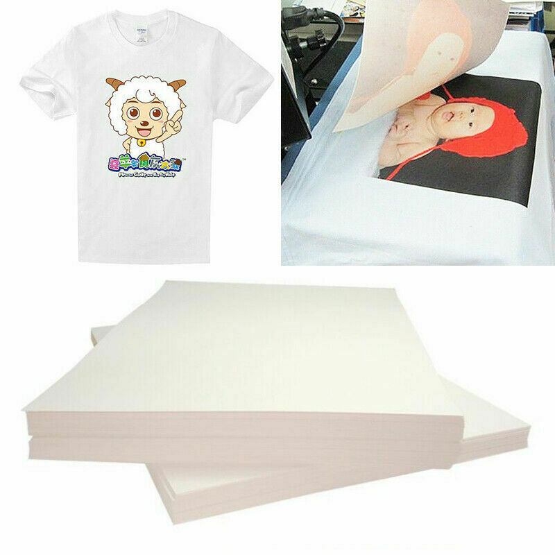 50pcs T-shirt A4 Heat Sublimation Transfer Paper for Light Fabric Prin –  discountinkllc