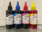 4x100ml Universal Premium Refill Ink for Epson Canon HP Brother Lexmark Dell Printers