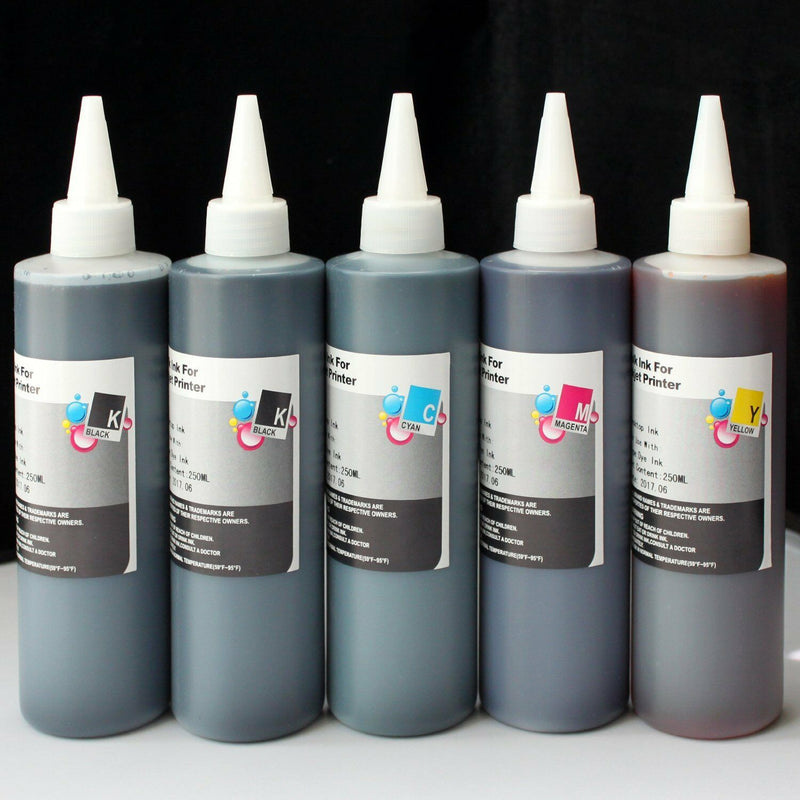 1250ml PREMIUM REFILL INK FOR HP LEXMARK DELL CANON Epson CISS