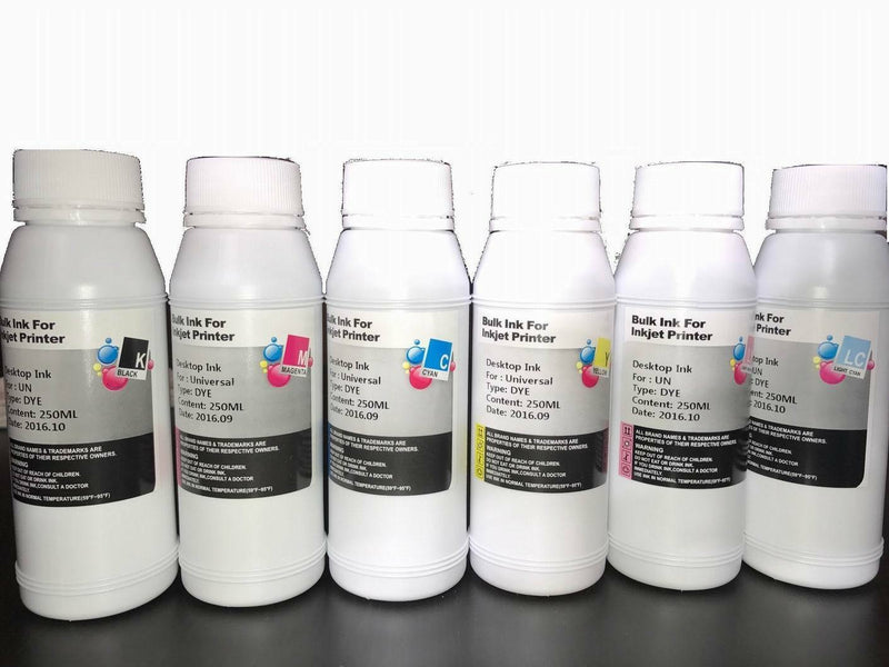 6X250ml refill Dye ink for HP 81 C4930A DesignJet 5000 5500 Printer