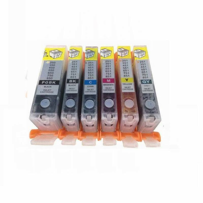 6pk EDIBLE ink Canon PGI-270 CLI-271 MG5720 MG6820 MG6821 TS5020 + Gray