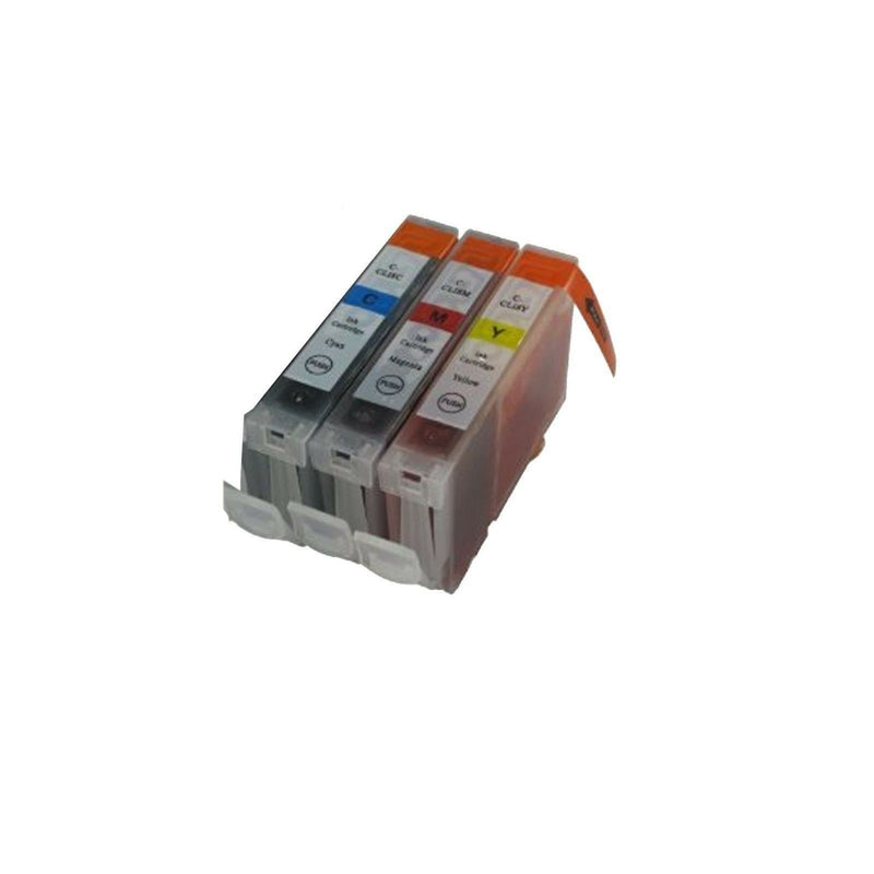 3PK Comp INK Cartridges for Canon Cli-221 Cyan Magenta Yellow CMY MP560 MP620