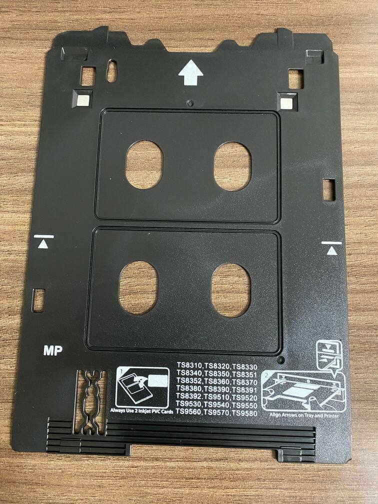 Inkjet PVC Card Tray for Canon PIXMA TS8220 TS8320 TS9520 + 50 PVC Cards