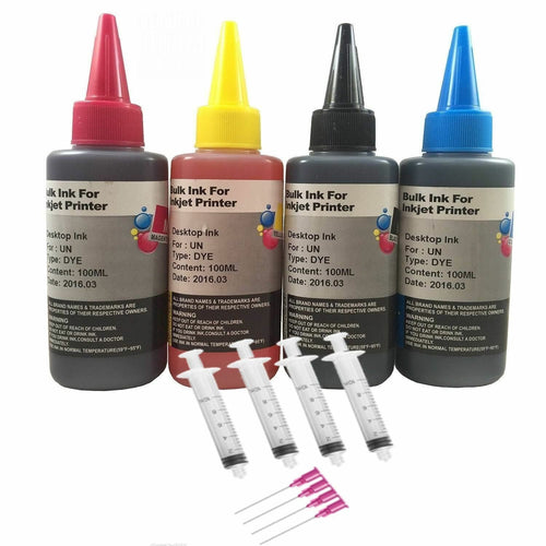 30ml 100ml 250ml 500ml refill ink bottle for HP Canon Brother Lexmark inkjet