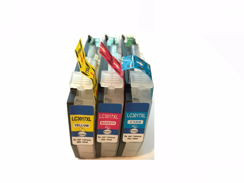 3 Packs Compatible LC-3017XL CMY Ink For Brother MFC-J5330DW J6530DW J6930D