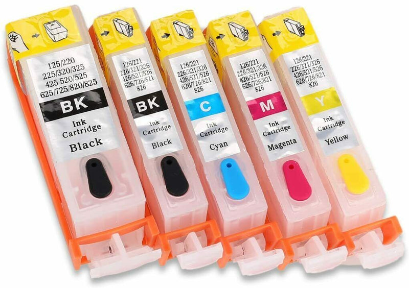 5P Empty Refillable Ink Cartridge Compatible for Canon PGI-225 CLI-226