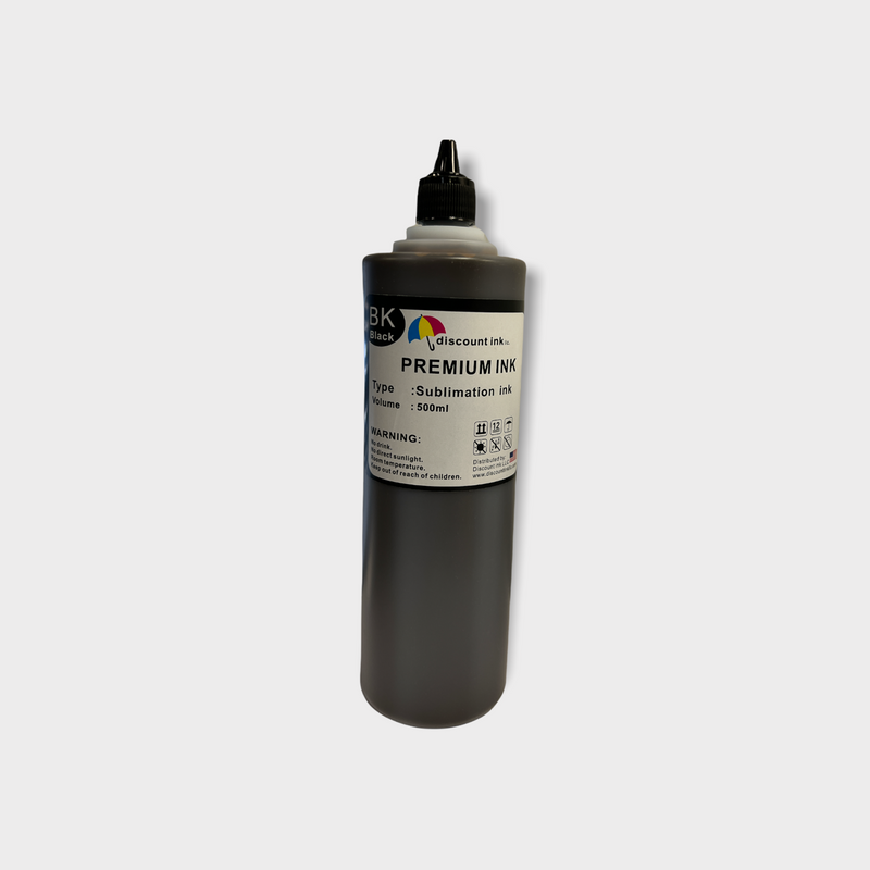 500ml Black Sublimation Ink for Epson printers EcoTan 502 522 2760 3710 3760