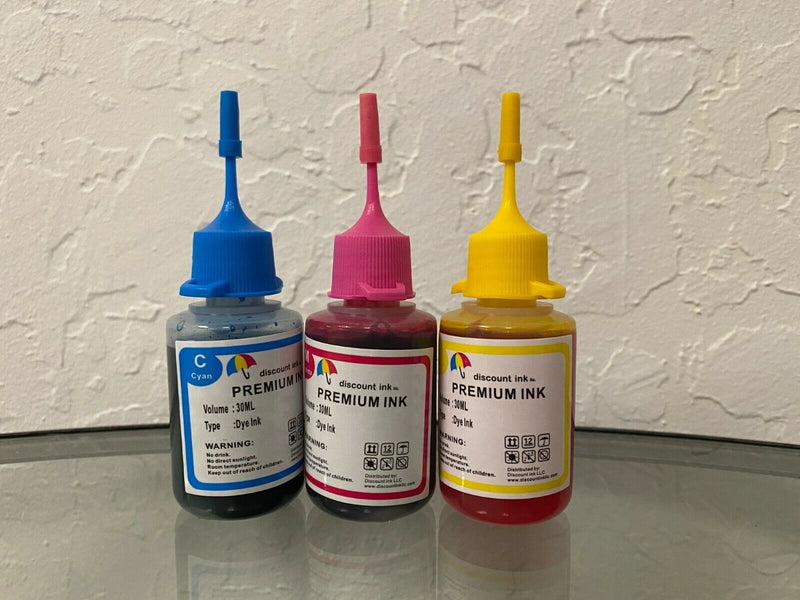 30ml Premium Refill Bulk CMY Ink for All HP Canon Epson Lexmark Printers