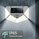 Waterproof 100 LED PIR Motion Sensor Solar Outdoor Garden Lamp Yard Black Light