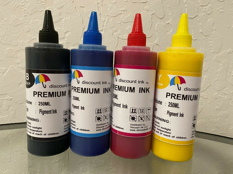 4x250ml Pigment Refill ink kit for HP 670 Deskjet 3525 5525 4625 4615 6525