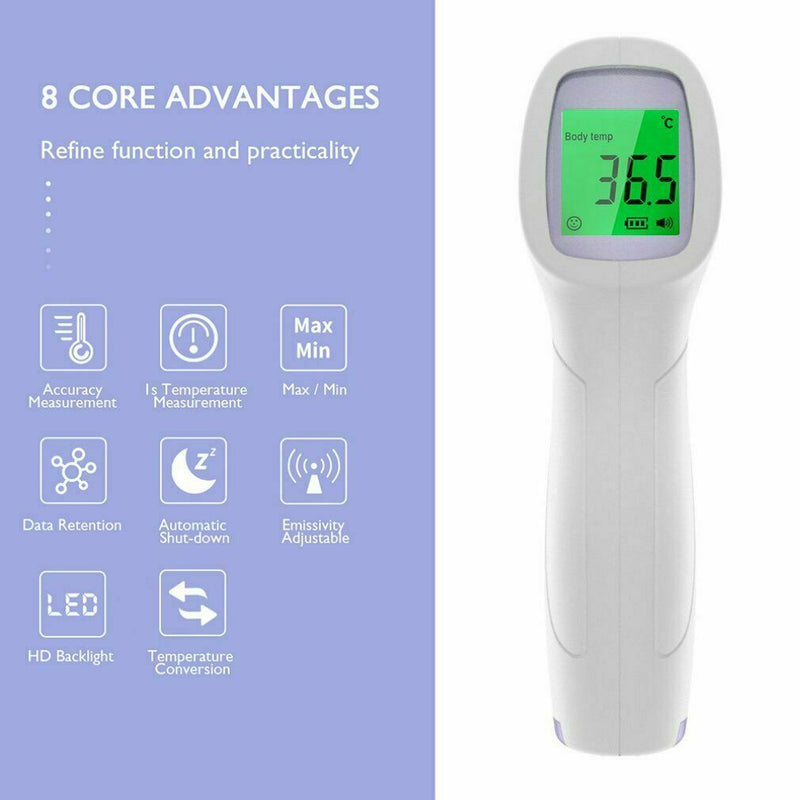 IR Infrared Digital Thermometer Medical Non-Contact Body Forehead Gun Baby Adult