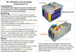 400ml Sublimation Ink + Refillable cartridge LC203 for Brother MFC-4420 J480DW