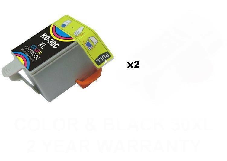 2PK Color Ink Cartridge for Kodak 30 ESP 3.2 C310 C315 2170 Hero 3.1 5.1