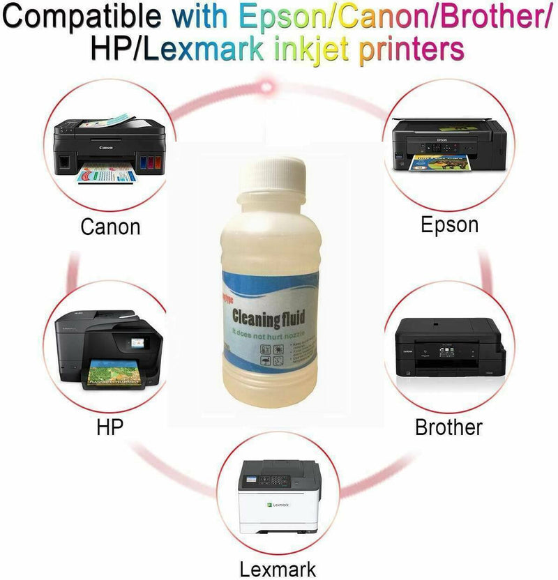 Epson Printer Cleaning Kit Unblock Print Head Nozzles Cleaner Flush