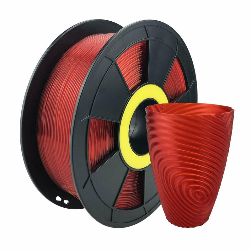 Translucent Red Flexible PLA 3D Printing Filament 1kg/2.2lb 1.75mm