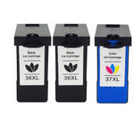 3PK 36XL 37XL Ink Cartridge Inkjet Set For Lexmark 36 37 X5650es Z2420 LM36 LM37