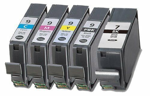 5 PKS Ink Compatible with Canon PGI-7 PGI-9 Pixma MX7600 iX7000 Pro 9500