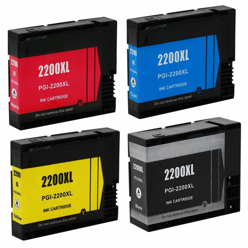 4 Pack PGI-2200 XL PGI2200XL Ink Cartridge for Canon MAXIFY MB5020 MB5320 iB4020