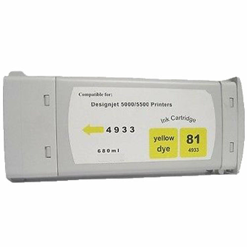 Compatible HP 81 #81 C4933A Yellow Ink Cartridge For Deskjet 5000 5500