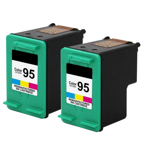 2 pk 95 C8766WN Color Ink For HP PSC 1600 1610 2350 2355 Officejet 100 150
