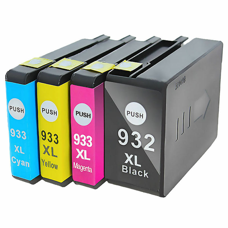 4 Pack 932 XL 933 XL Ink Cartridge Set for HP Officejet 6100 6700 6600