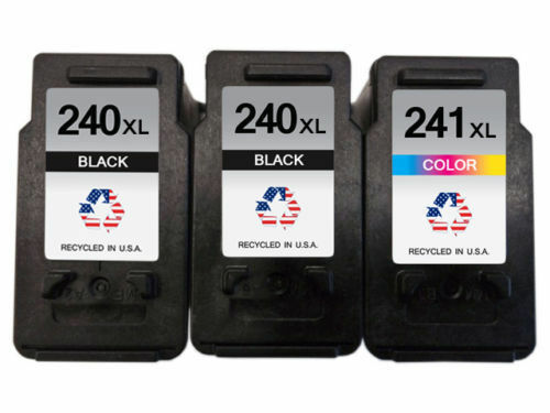 3 Canon PG-240XL & CL-241XL Ink Cartridges for Pixma MG2120 MG2220 MG3120