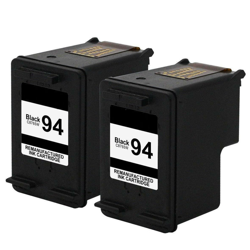 2pks compatible For HP 94 C8765WN Ink For Deskjet 460 6520 6540 6620 6830 6840