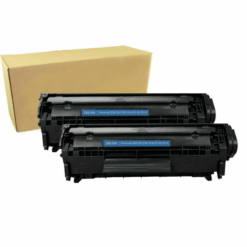 2PK 104 Toner Cartridges FX9 For Canon 104 ImageClass MF4150 MF4350D D420 D480