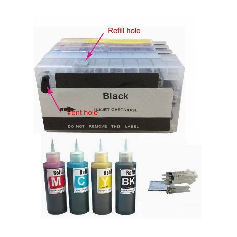 4PK COMBO PREFILLED cartridge for HP 711 Designjet T120 plus 4x100ml ink