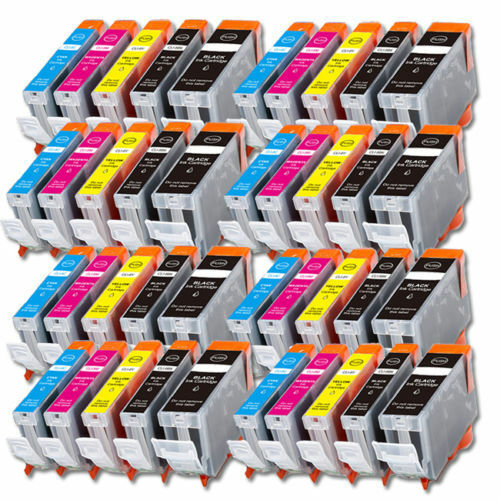 40pk NEW Ink Set w/ Chip for PGI-220 CLI-221 Canon Pixma MP640 MX860 MX870 MP560