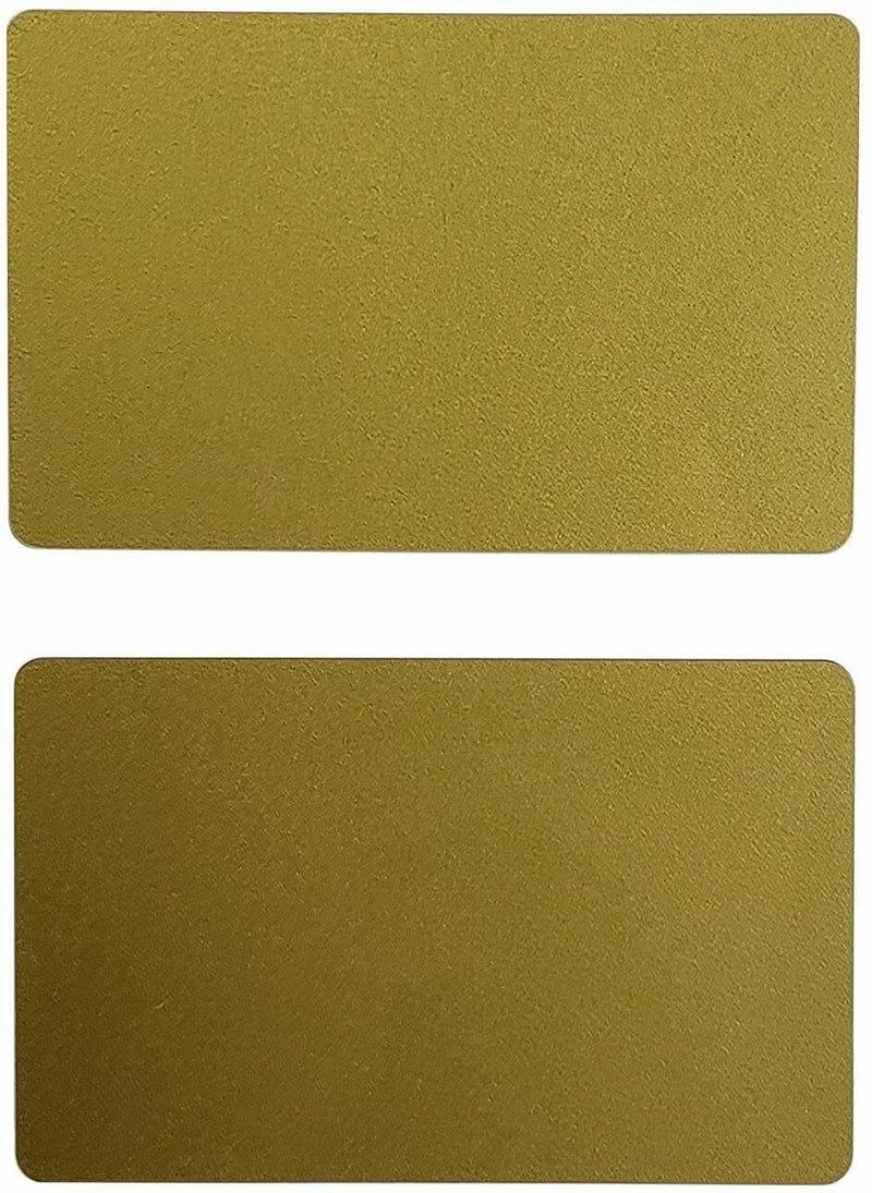 50 Gold Blank PVC Cards, CR80 30 Mil Graphics Quality Credit Card size