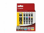 5-Pack New Genuine Canon PGI-225 BK & CLI-226 BK-C-M-Y Ink Tank (No Retail Box)