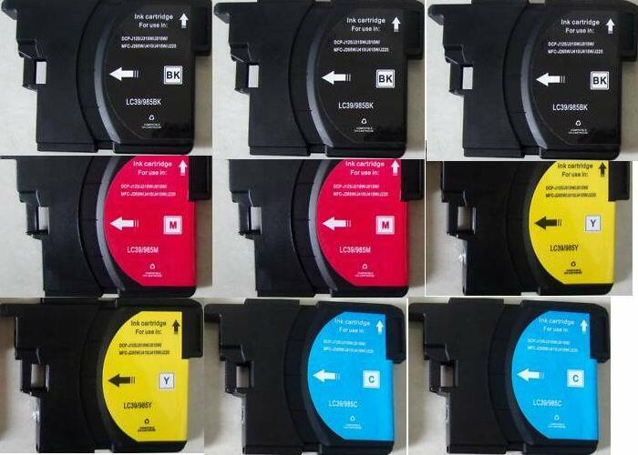 9PK LC61 Ink Inkjet For Brother MFC-490CN MFC-490CW MFC-585CW MFC-795CW Printer