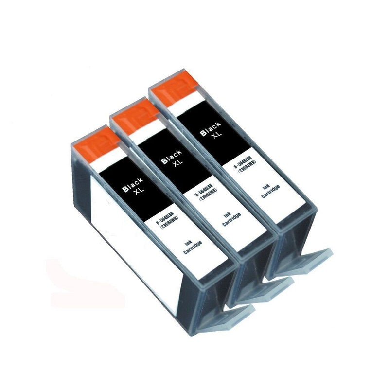 Compatible For HP 564XL Black Ink Cartridge for 5510 5514 5515 - 3 pack