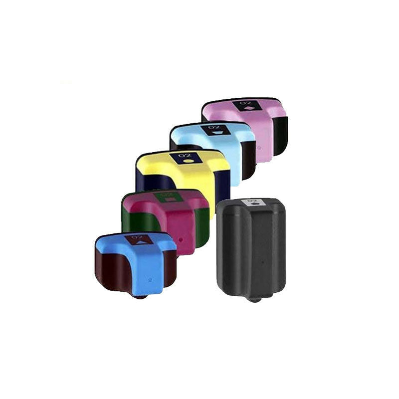 6PK Compatible Ink Cartridge for HP 02XL PhotoSmart 3110 3210 C6240 C6180