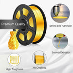 ABS 3D Printer Filament 1.75mm Accuracy +/- 0.02 mm 1kg Spool ABS Gold