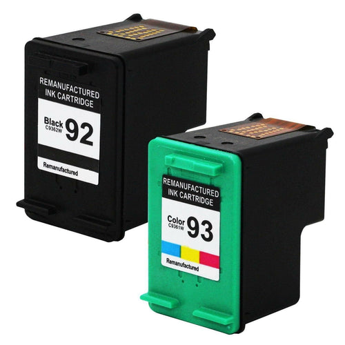 2 PK 92 93 Ink Cartridge compatible For HP Photosmart C3135 C3140 C3150 C3180