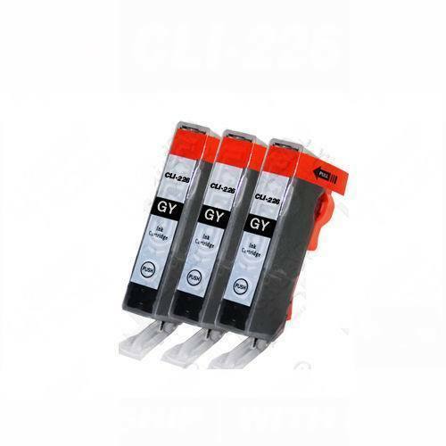 3 Canon GRAY Ink Cartridge for CLI-226 GY Canon MG6120 MG8120 Printer