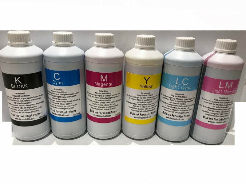 6x1000ml Liter Refill bulk Ink for Epson 79 1400 1410 CIS 6x34oz CISS