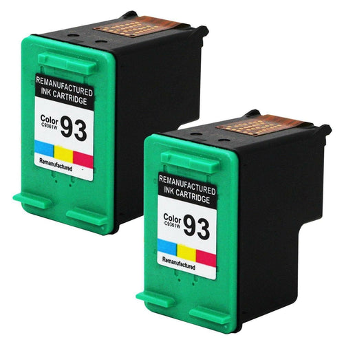 2PK HP 93 color Ink For HP Photosmart C3135 C3180 C3100 C3190 C3170 C3194 7850