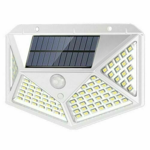 Waterproof 100 LED PIR Motion Sensor Solar Power Outdoor Garden Lamp Yard Light