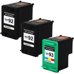 3 PK 92 93 Ink Cartridge Compatible For HP Photosmart C3135 C3140 C3150 C3180