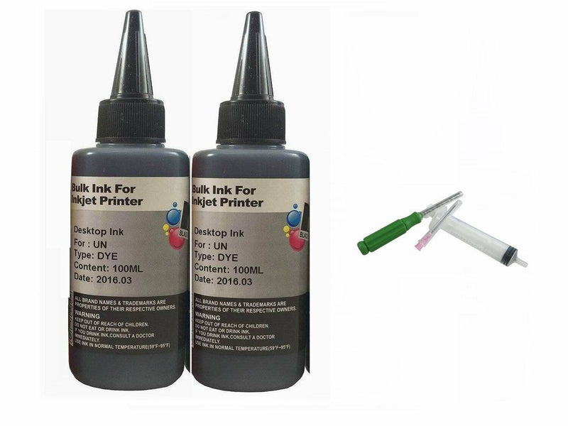 200ml Black refill ink for HP 901 Officejet J4580 J4624 J4680