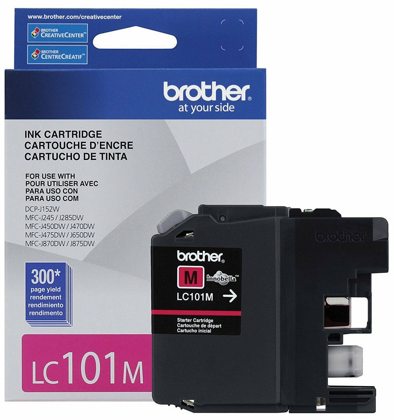 Brother LC101M LC-101 Magenta Ink Cartridge DCP-J132W Genuine New Sealed