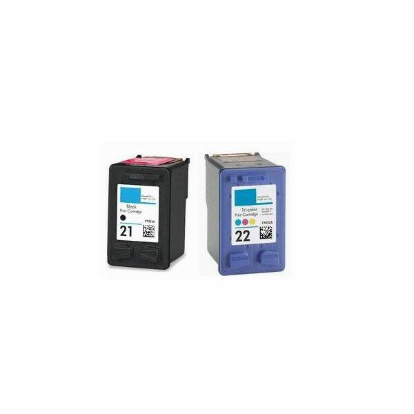 2 PACK for HP 21 22 Ink Cartridge Combo for Officejet J3650 J3680 4315 Printers