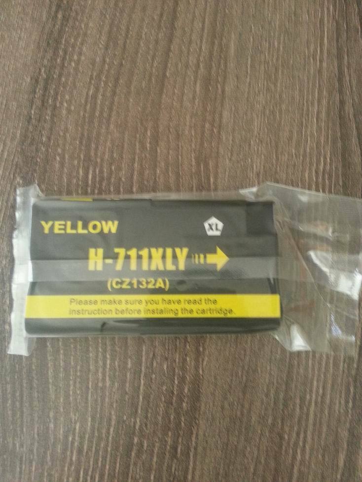 Compatible For HP Yellow 711XL Ink Cartridge Designjet T520