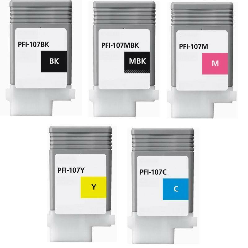 5 Pfi-107 ink cartridge fit Canon ipf 670 680 685 770 780 785 pfi107