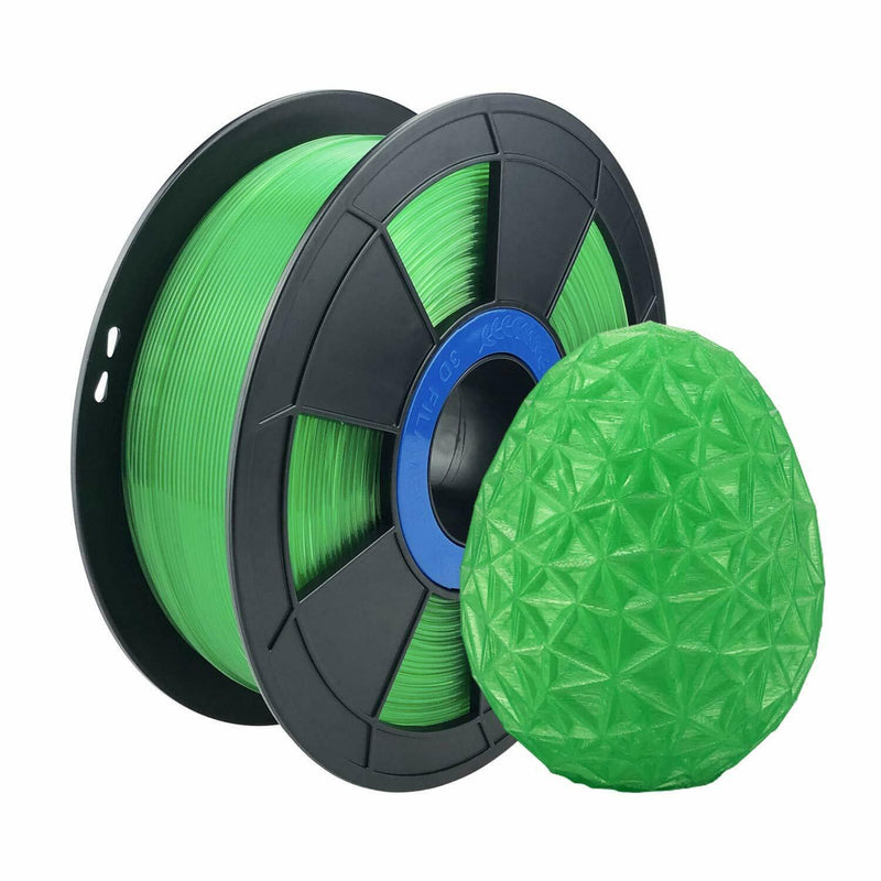 Translucent Green Flexible TPU 3D Printing Filament 1kg/2.2lb 1.75mm