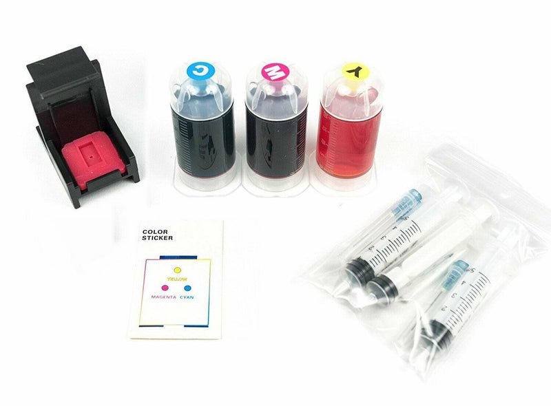 Color CMY Ink Refill Box Kit for HP 60/61/62 Ink Cartridges