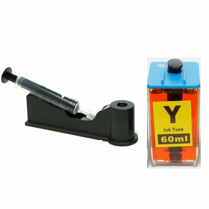 DIY REFILL Ink system for HP 564 564XL Yellow PhotoSmart C6340 C6350 C6380 B8550